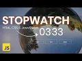 Build A StopWatch Using Vanilla JavaScript Tutorial StopWatch Timer JavaScript Project