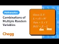 Combinations of Multiple Random Variables Statistics