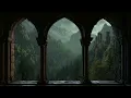 Lagu 🌧️ Castle View Rain Ambience | Calm Medieval Window Scene in 4K