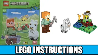 LEGO Instructions - Minecraft - 662308 - Alex, Baby Llama and Bee - Magazine Gift