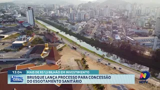 Brusque lança concessão do esgoto com investimento acima de R$ 1,5 bilhão