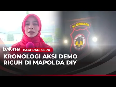 Kondisi Polda DIY Pasca Unjuk Rasa Ricuh oleh Mahasiswa