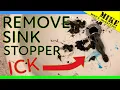 Removing a Sink Drain Stopper to Unclog it - Mikes Inventions