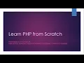 Learn PHP from Scratch - Expression