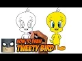 How to Draw Tweety Bird Beginner Drawing Tutorial Step-by-Step