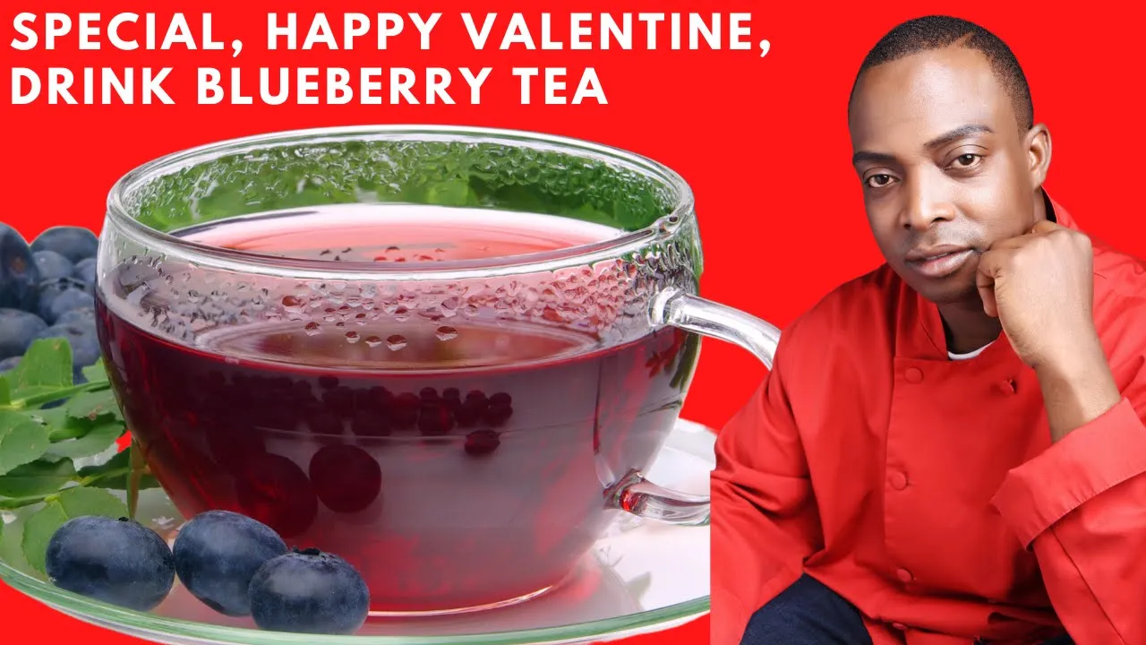 Special, happy valentine, drink blueberry tea before bedtime guarantee 100% with ginger and lemon 