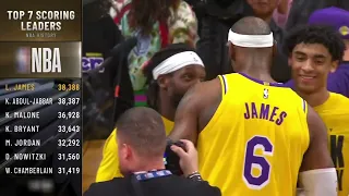 LeBron James breaks the all-time scoring record
