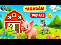 LaLaPlanet - Tâgâdâm pâș - pâș 🐷🐽 | Pe drum mergea un purceluș 🚜🌾👨‍🌾