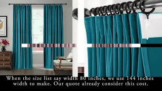 ChadMade Pinch Pleat Drapes Fabrication and Measuring