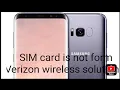 sim card is not form Verizon wireless solution how to remove sim card is not form Verizon wireless