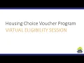 Housing Choice Voucher Program - Virtual Group Session English