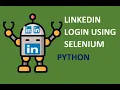 Python Selenium - Logging in to LinkedIn using a web driver