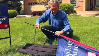 Feather Flag Installation
