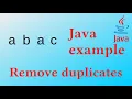 Remove duplicates from ArrayList - Java Example