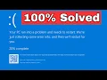 Your device ran into a problem and needs to restart - Windows 8 Blue Screen Error