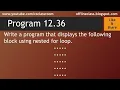 Nested Loop Program 12 36 Lec 22 Part 2 CH 12 ICS Part 2 M Hassan Hashmi