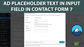How To Add Placeholder Text In Any Input Field In Contact Form 7 
