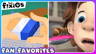 The Construction Set, The Bee and MORE | The Fixies | Fan Favorite Episode Compilation