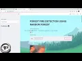 Streamlit Web Application - Forest Fire Detection System Using Decision Tree In PYTHON