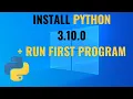 How to install Python 3 10 0 on Windows 10