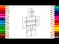 Roblox Guest Coloring Pages Drawing and Coloring with Colored Pencils Roblox Character