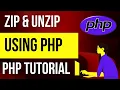 How to Make ZIP and UNZIP file using PHP - Create a Zip Unzip a Zip