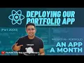 React Mega Tutorial - Project 4 Part 20 Deploying our portfolio website to GitHub pages