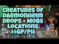 Creatures of Daemonheim - GP Loot Locations