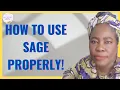 DR TOCHI - DO YOU KNOW HOW TO BURN SAGE CORRECTLY