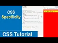 CSS Specificity Specificity Hierarchy - External Internal and Inline CSS CSS Tutorial