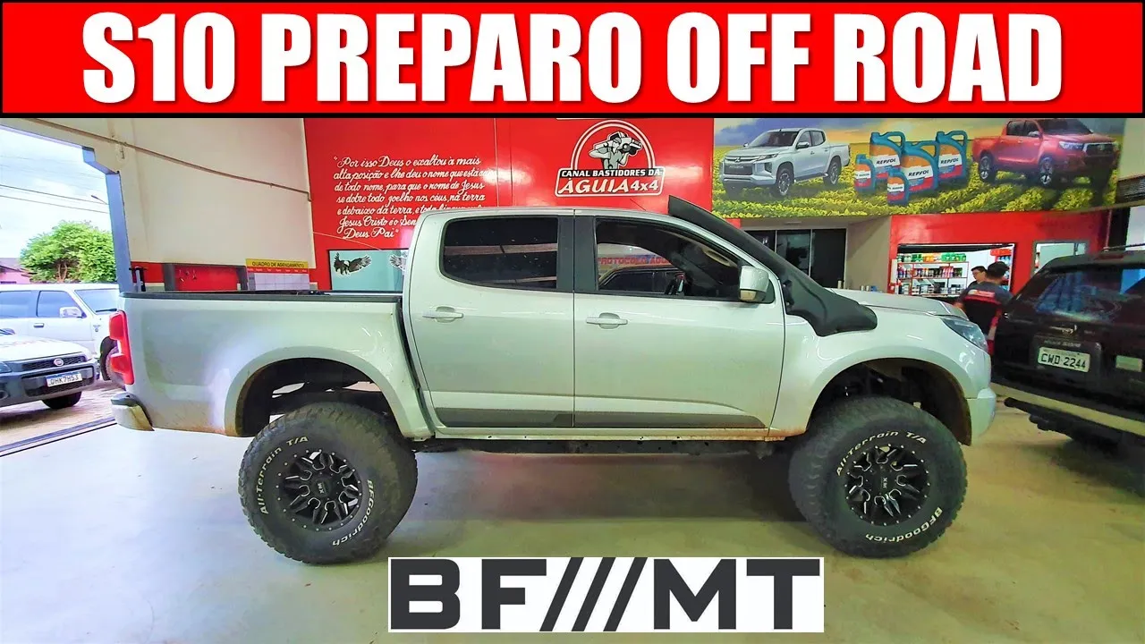 EP. 718// Chevrolet S10 LIFT EXTREMO SUSPENSÃO ERGUIDA AO MÁXIMO Serviço Troca Diferencial Dianteiro
