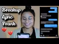 LYRIC PRANK ON MY BOYFRIEND CUTE REACTION