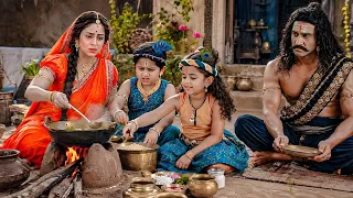 कान्हा ने मैया के साथ मिलकर कंस के लिए भोजन बनाया ! | यशोमती मईया के नंदलाला | Shree Krishan