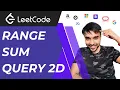 Range Sum Query 2D also covers 1D array Interview Essential Prefix Sum
