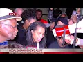Former judge Tracie Hunter addresses crowd after being released from jail