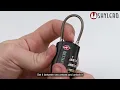 How to Set and Reset 3-dial Luggage TSA Approved Lock SHYLERO /  TSA Lock Forgot Combination
