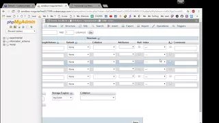Codeanywhere Tutorials Create database - users table