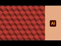 How To Create Geometrical Isometric 3D Cube Pattern In Adobe Illustrator - Graphic Design Tutorial