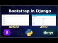 Integrate Bootstrap in Django Django Tutorial Bootstrap Django