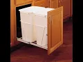 how to Rev-A-Shelf pull out cabinet TRASH CAN waste bin RV-18PB-2 S