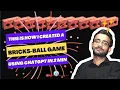 Bricks Breaker game using ChatGPT in under 2 minutes in Python ProjectGuru