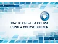 JoomlaLMS How to Create a Course using a Course Builder