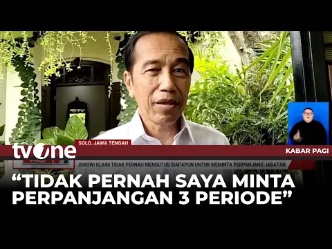 Jokowi Bantah Minta Perpanjang Jabatan saat Jadi Presiden