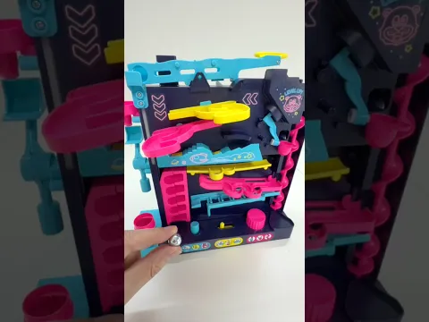 Marble Run ASMR ☆Clear the 10 obstacle courses and make your way to the finish line #shorts #marble
