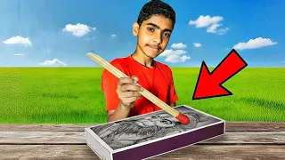 “Machis Se Banaya Hanuman Ji Ka Sketch 🔥 | Ek Aisi Art Jo Dil Ko छू लेगी || @ArtistSatyamkumar517 