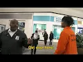 Escaping Cops in a Prison Costume