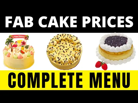 Download MP3 Fab Cakes Prices List 2024 | Birthday Cakes, Chocolate Cakes Menu in Sri Lanka