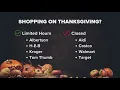 Grocery stores that are open and closed on Thanksgiving