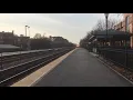 Metra inbound train arrives in Palatine Station