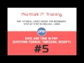 PHP Tutorial for Beginners Full Eng Hin 5 Date and Time in PHP Date Format Timezone Modify